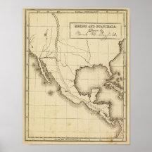 Mexico, Guatimala Poster