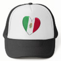 Mexico Heart Flag Hat by WearFlags Mexico Heart Flag Hat