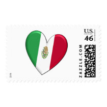 Mexico Heart Flag Stamp by WearFlags Mexico Heart Flag Stamp