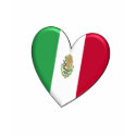 Mexico Heart Flag t-shirts by WearFlags Mexico Heart Flag t-shirts