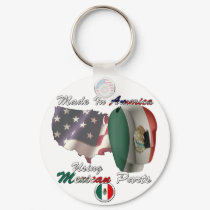 Mexico Made In America Using Mexican Parts keychains