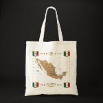 Mexico Map Flag Border Bag