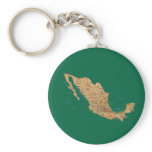 Mexico Map Keychain