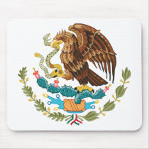 Mexico Official Coat Of Arms Heraldry Symbol mousepads by inquester Mexico Official Coat Of Arms Heraldry Symbol mousepads