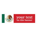 Mexico Plain Flag Print