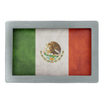 Mexico Pride Oval Belt Buckle