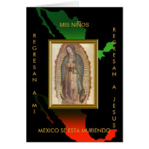 MEXICO SE ESTA MURIENDO GREETING CARD
