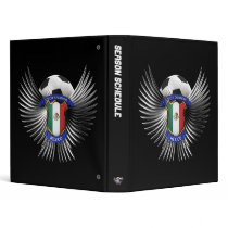 Mexico Soccer Champions 3 Ring Binders