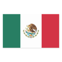 mexico rectangular stickers