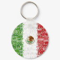 Mexico Textual Keychain by bandera Mexico Textual Keychain