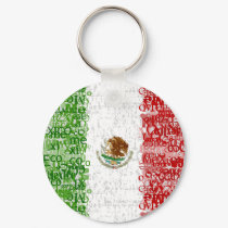 Mexico Textual Keychain