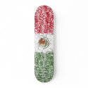 Mexico Textual Skateboard by bandera Mexico Textual Skateboard