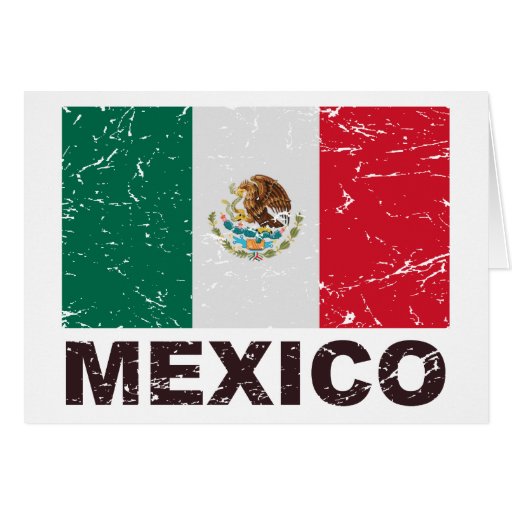 Mexico Vintage Flag Cards