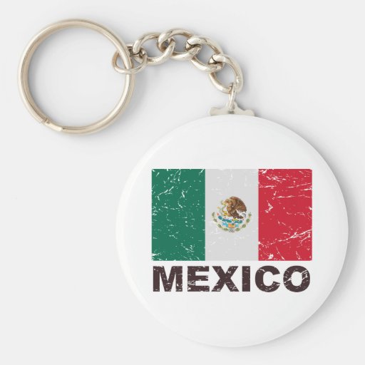 Mexico Vintage Flag Key Chains Zazzle