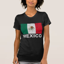 Mexico Vintage Flag T Shirt