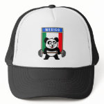 This cute bodybuilding panda loves weightlifting. He stands in front of a large flag of Mexico. Look how easy he lifts that heavy barbell loaded with weight plates. This design is too cute. Great gifts here for anyone from Mexico who loves weightlifting.