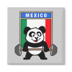 This cute bodybuilding panda loves weightlifting. He stands in front of a large flag of Mexico. Look how easy he lifts that heavy barbell loaded with weight plates. This design is too cute. Great gifts here for anyone from Mexico who loves weightlifting.