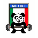 This cute bodybuilding panda loves weightlifting. He stands in front of a large flag of Mexico. Look how easy he lifts that heavy barbell loaded with weight plates. This design is too cute. Great gifts here for anyone from Mexico who loves weightlifting.