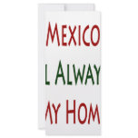 Mexico Will Always Be My Home Rack Card