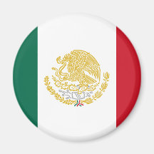 Mexico With Golden And Silver Arms, Mexico Magnets