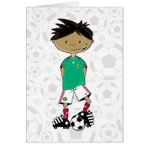 Mexico World Cup Soccer Boy card