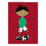 Mexico World Cup Soccer Boy Greeting Cards
