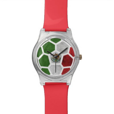 Mexico Red Designer Watch