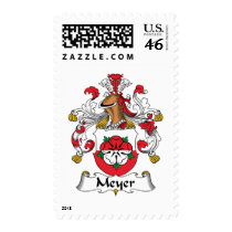Meyer Family Crest postage by coatsofarms Meyer Family Crest postage
