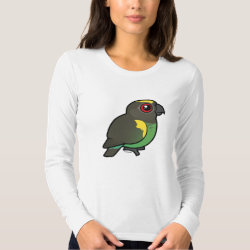 Birdorable Meyer's Parrot Women's American Apparel Fine Jersey Long Sleeve T-Shirt