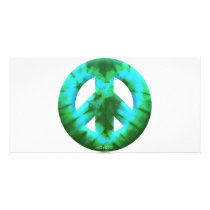 Meyoto Green Tie Dye Custom Photo Card
