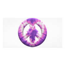 Meyoto Purple Tie Dye Custom Photo Card