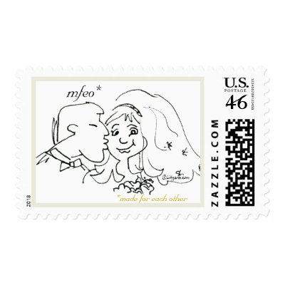 mfeo Wedding Postage Stamps by zooogle