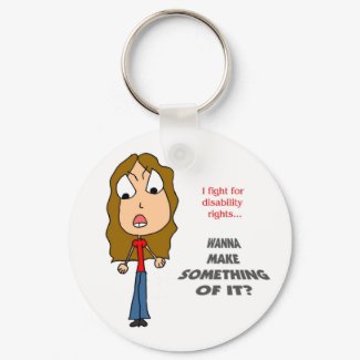 MFH2: I FIGHT FOR DISABILITY RIGHTS KEYCHAIN keychain