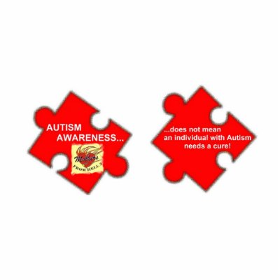 MFH2 PIN - AutismAwarenessREDltyllw Cut Outs by MothersFromHell2