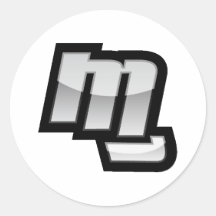 MG Fist Symbol Round Sticker