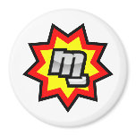 MG Symbol Refrigerator Magnets