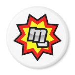 MG Symbol Refrigerator Magnets