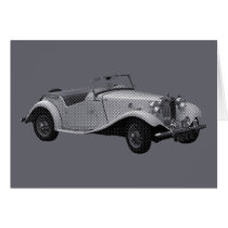 MG TD Mark II Roadster Card