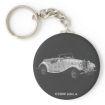 MG TD Mark II Roadster Keychain