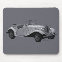 MG TD Mark II Roadster Mousepad by JohnsSecretIdentity MG TD Mark II Roadster Mousepad