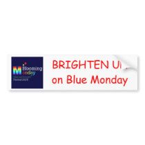 MHRUK Blooming Monday car sticker Bumper Sticker
