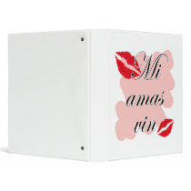 Mi amas vin - Esparanto - I love you Vinyl Binder