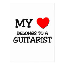 Mi corazón pertenece a un GUITARRISTA Postales