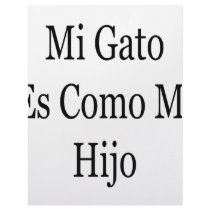 Mi Gato Es Como Mi Hijo Letterhead