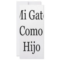 Mi Gato Es Como Mi Hijo Rack Card Template