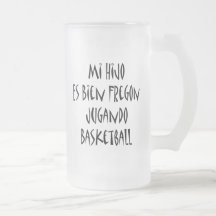 Mi Hijo Es Bien Fregon Jugando Basketball Coffee Mugs