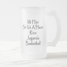 Mi Hijo Se Va A Hacer Rico Jugando Basketball Coffee Mug
