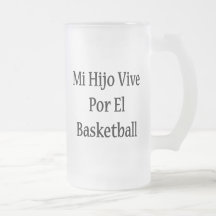Mi Hijo Vive Por El Basketball Coffee Mug