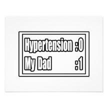 Mi hipertensión del golpe del papá (marcador) anuncio personalizado