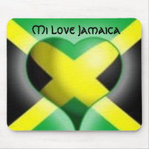 Mi Love Jamaica Mousepad by ALLINSEN Mi Love Jamaica Mousepad